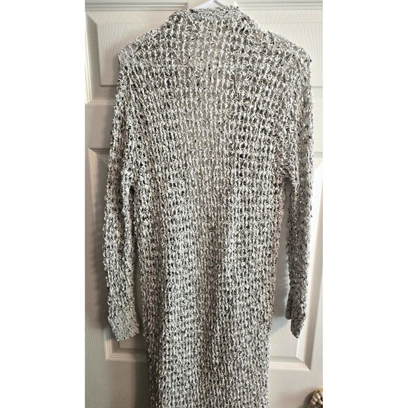 NWT Cardigan Women's L/XL Open Knit Midi Open Front Sweater Multicolor - Picture 2 of 6